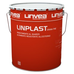 LINPLAST | Rivestimento al quarzo Grana Fine - BASE P-  Lt. 4